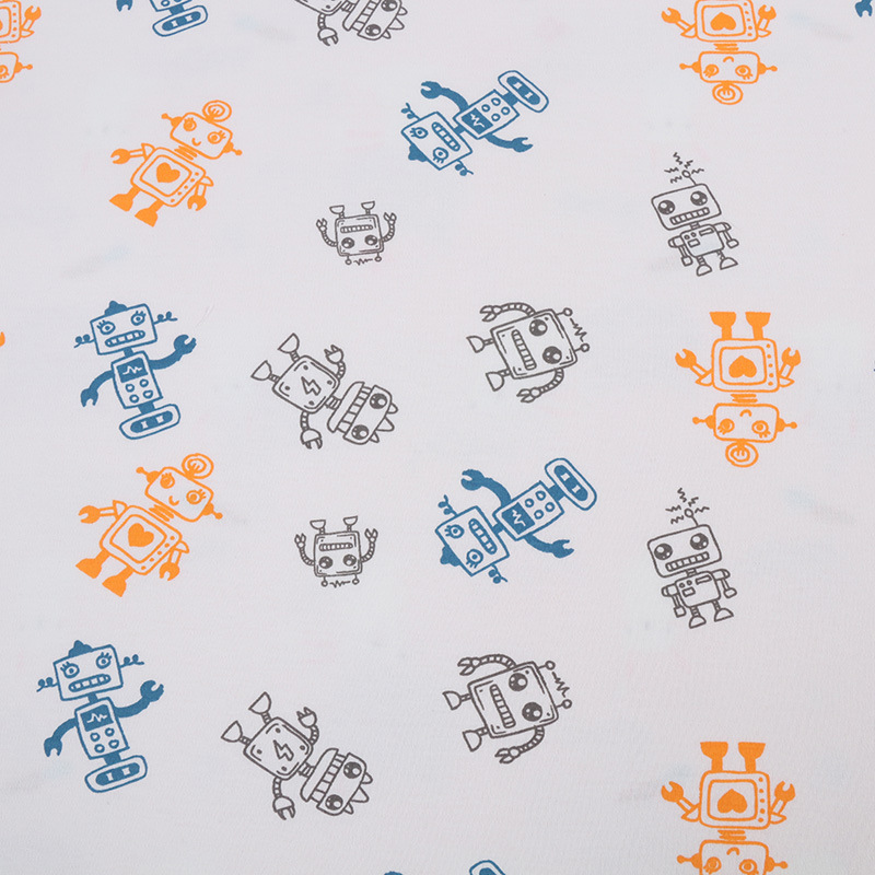 Picture of Baby Fabric 40S Cotton Printed Cotton Wool Knitted Double-sided Fabric Fabric Home Clothes Baby Clothes Fabric