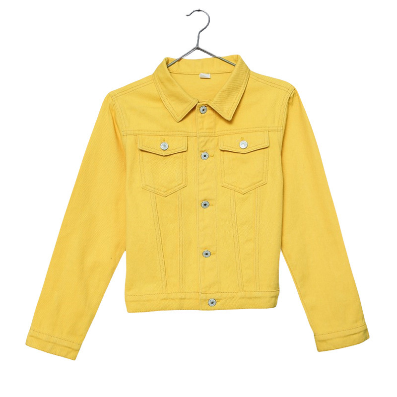 Picture of Vintage Denim Shirt Jacket for Women, Hong Kong Style Loose Denim Work Jacket, Trendy Popular Foreign Trade Jacket for Women