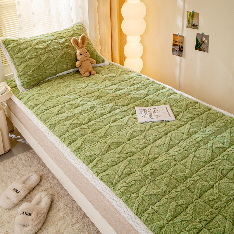 Picture of Taff Fleece Mattress Warm Milk Fleece Jacquard Mattress Mattress Cotton Padded Mattress Mattress Mattress Mattress Mattress Cover Upholstered Blanket