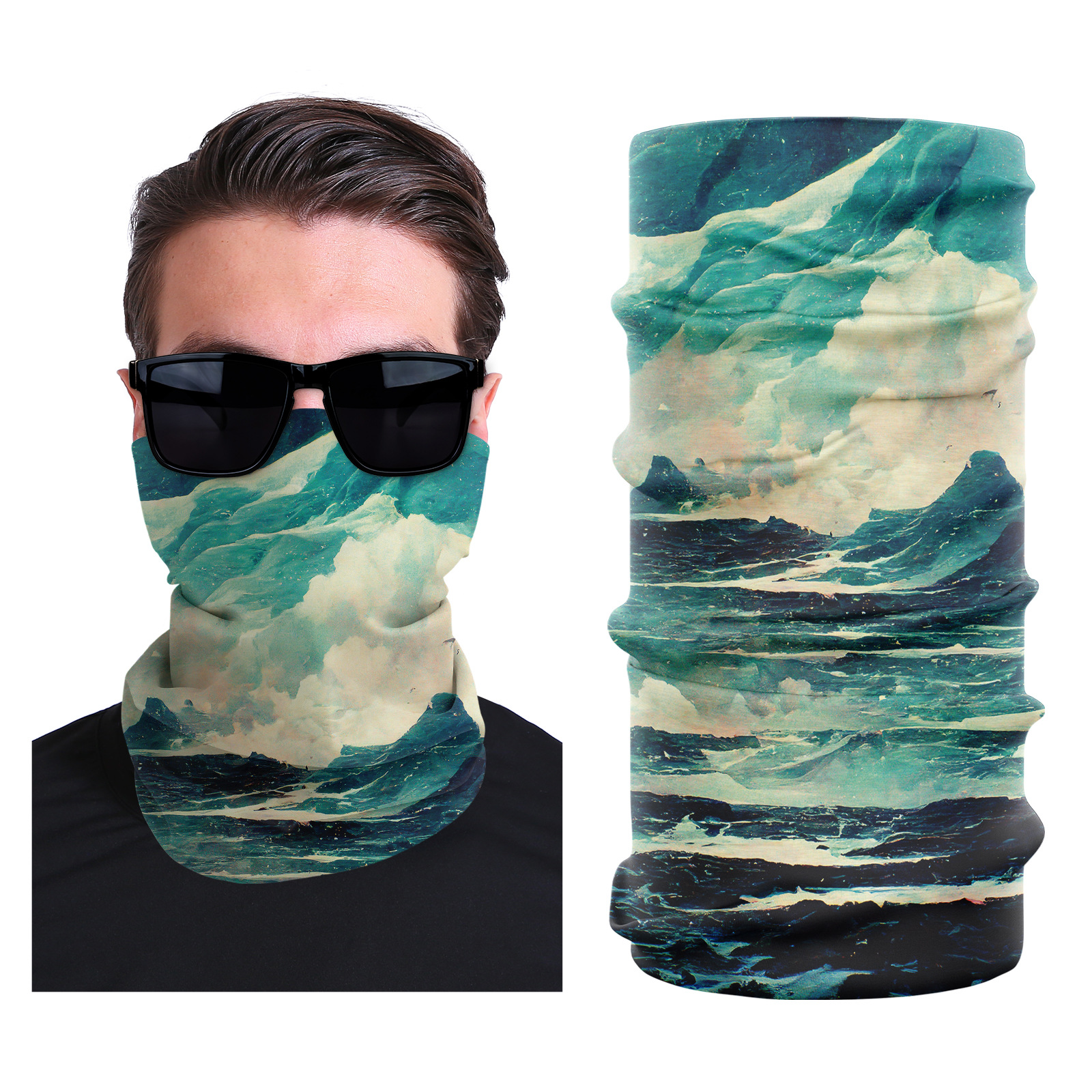 Picture of Xunhui magic scarf outdoor scarf mountaineering riding scarf high elastic seamless Ice Silk face towel cross-border bandana