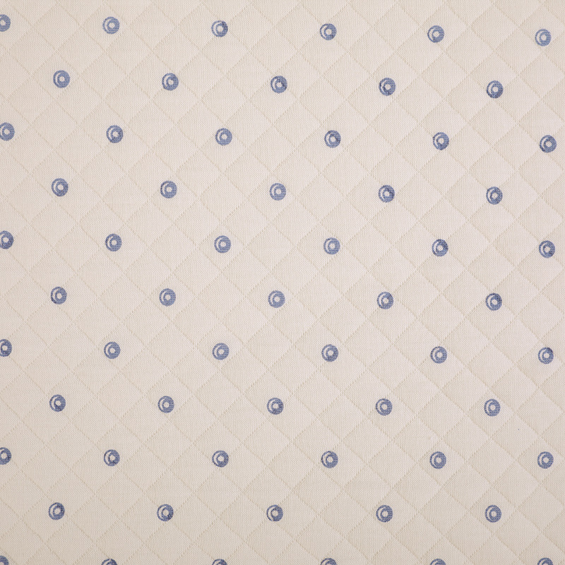 Picture of Original White Diamond Lattice Jacquard Air Layer Printed Baby Quilted Fabric Baby Jumpsuit Sleeping Bag Quilted Fabric