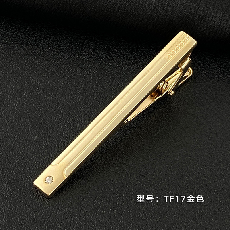 Picture of Men's Tie Clip Manufacturer Direct Sales Yiwu Cross-Border Business Metal Tie Clip Tieclips Bow Tie Business Style