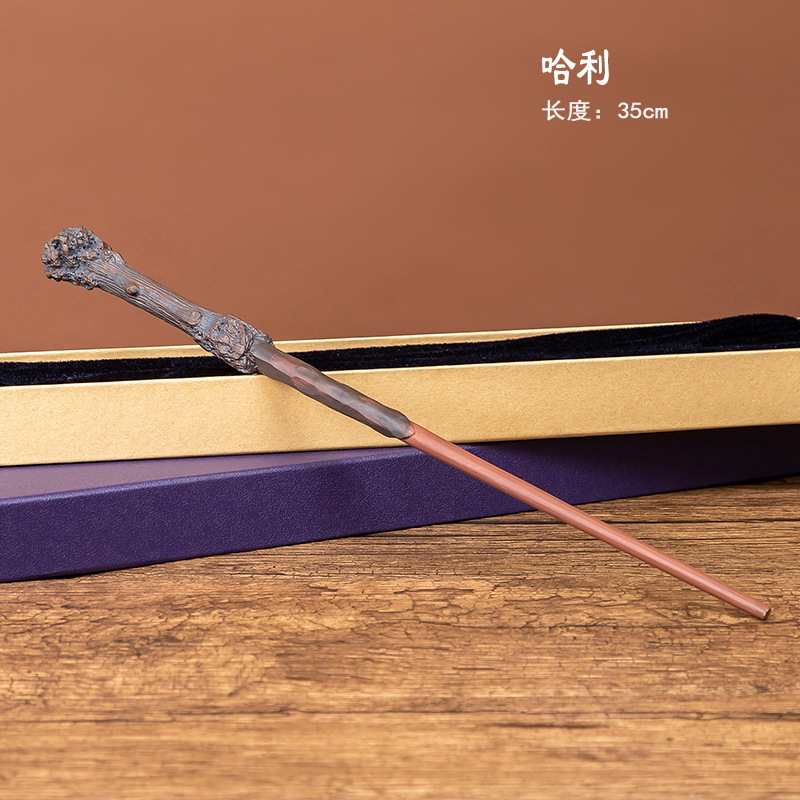 Picture of Harry Magic Wand Hermione Magic Wand Dumbledore cos Props Halloween Metal Core in stock Bare Wand
