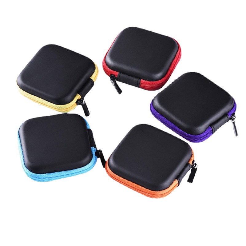 Headphones Mobile Phone Data Cable Eva Storage Box Digital Square Storage Handbag Satchel Waterproof and Anti-Fall Cosmetics Bag