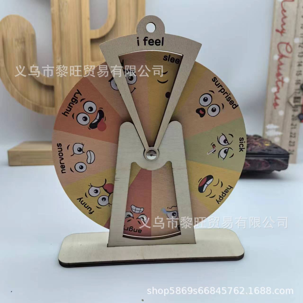 Picture of Cross-border new Montessori toys expression emotion management gifts home decorations wooden crafts toys