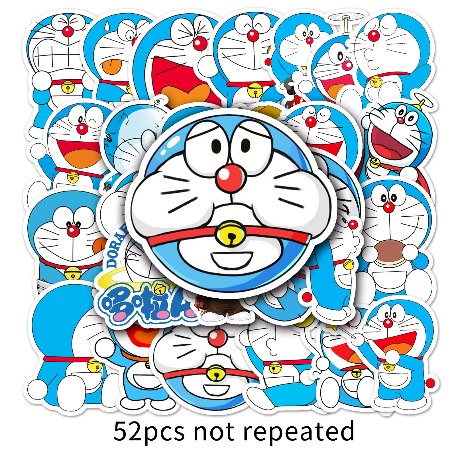 Picture of 52 Cartoon Animation Doraemon Graffiti Personality Luggage Scooter Guitar Car Decoration Waterproof Sticker