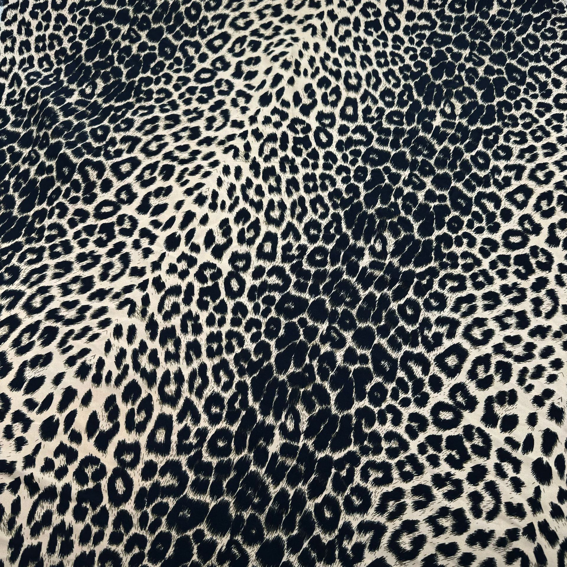 Picture of in stock 110g Plain Satin Leopard Print Fabric Spring and Summer Women's dress Shirt Mosquito-proof Pants Turban Fabric