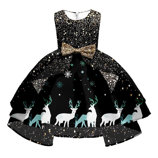 Picture of European and American New Elegant and Fashionable Female Princess Skirt European and American Style Girl's Fashionable Skirt with Puff Sleeves Lolita