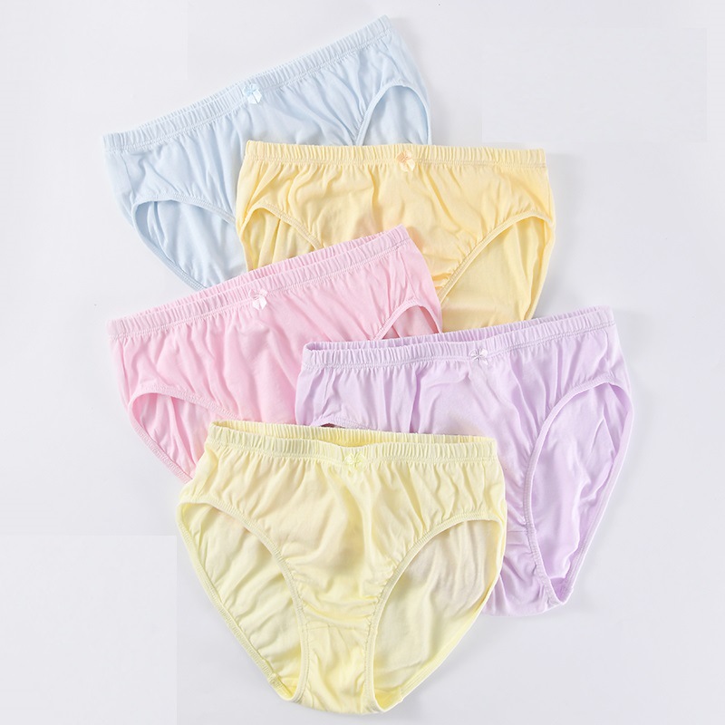 Underwear Women's Cotton Large Size Breathable Solid Color Loose Safety Pants Wholesale Elastic Women's High Waist Briefs