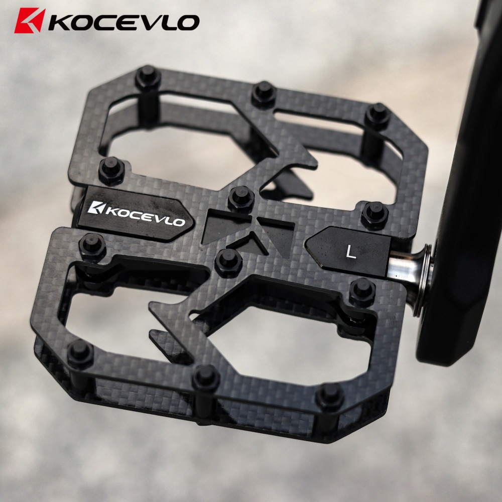Non-slip ultra-light carbon fiber titanium alloy peilin bearing pedal road bike mountain bike pedal bicycle pedal