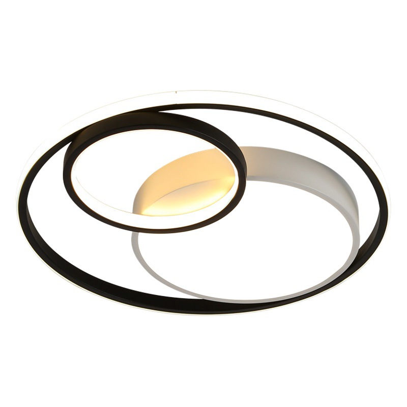 Simple round bedroom lamp LED ceiling lamp modern home warm restaurant Nordic creative personality room lamps