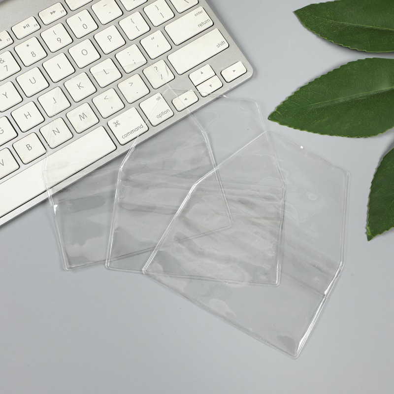 pvc paper card card bag self-sealing zipper bag pvc transparent plastic plastic bag pendant protective cover printable logo