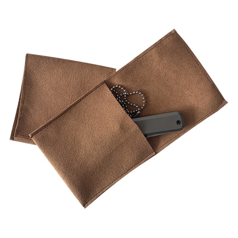 Directly Supplied from the Manufacturer, Jewelry Packaging Microfiber Velvet Bag Envelope Flip-Top Dustproof Bracelet Necklace Storage Bag with High Aesthetic Value