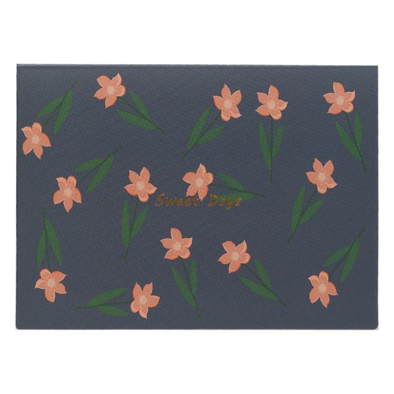 Senyu leaf artistic retro holiday birthday greeting card floral greeting card envelope sticker student couple confession card