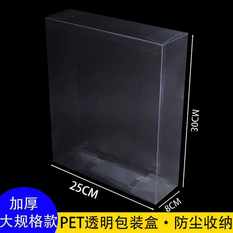 Picture of in stock PET Transparent Box Record Stationery Packaging Box PVC Plastic Box Bubble Mart Hand Dustproof Storage Box