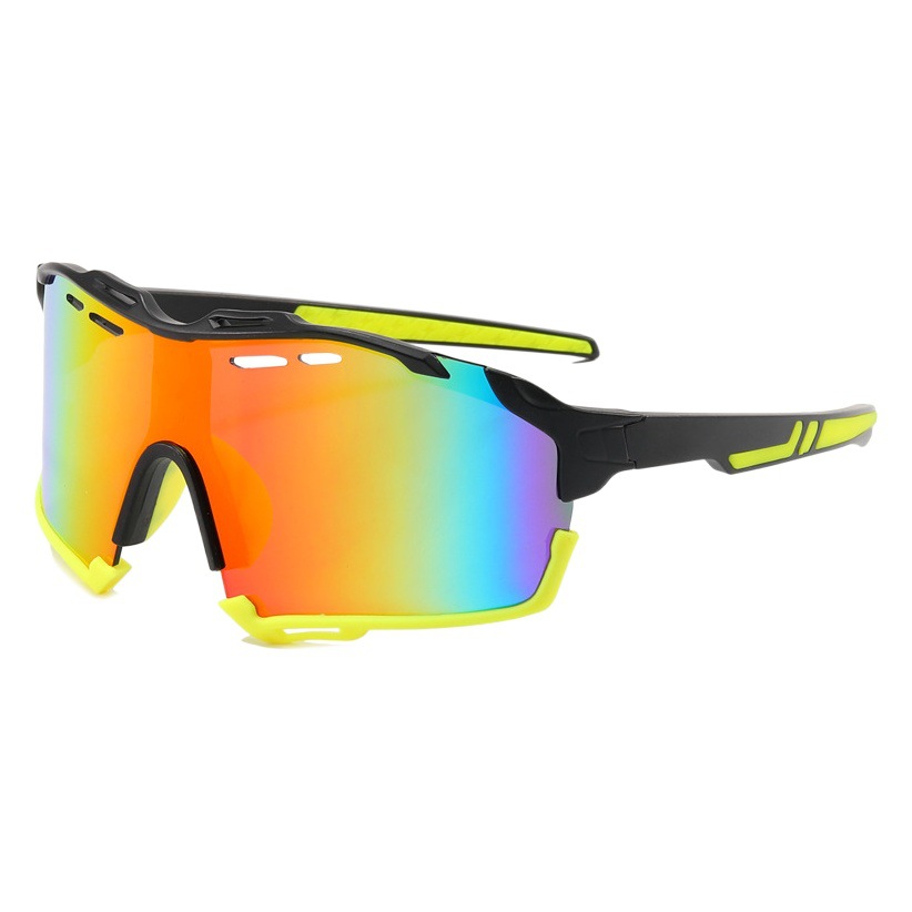 Cross-border new outdoor sports sunglasses men's and women's bicycle sunglasses European and American fashion colorful riding glasses wholesale