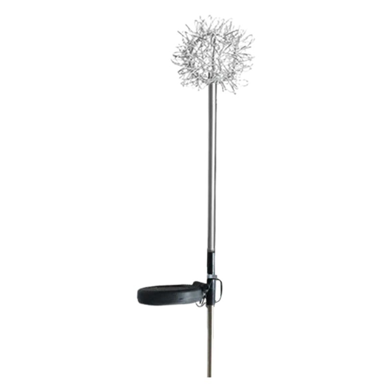 Led Solar Aluminum Wire Dandelion Plug-In Outdoor Waterproof Luminous Aluminum Wire Ball Light Courtyard Garden Lawn Light