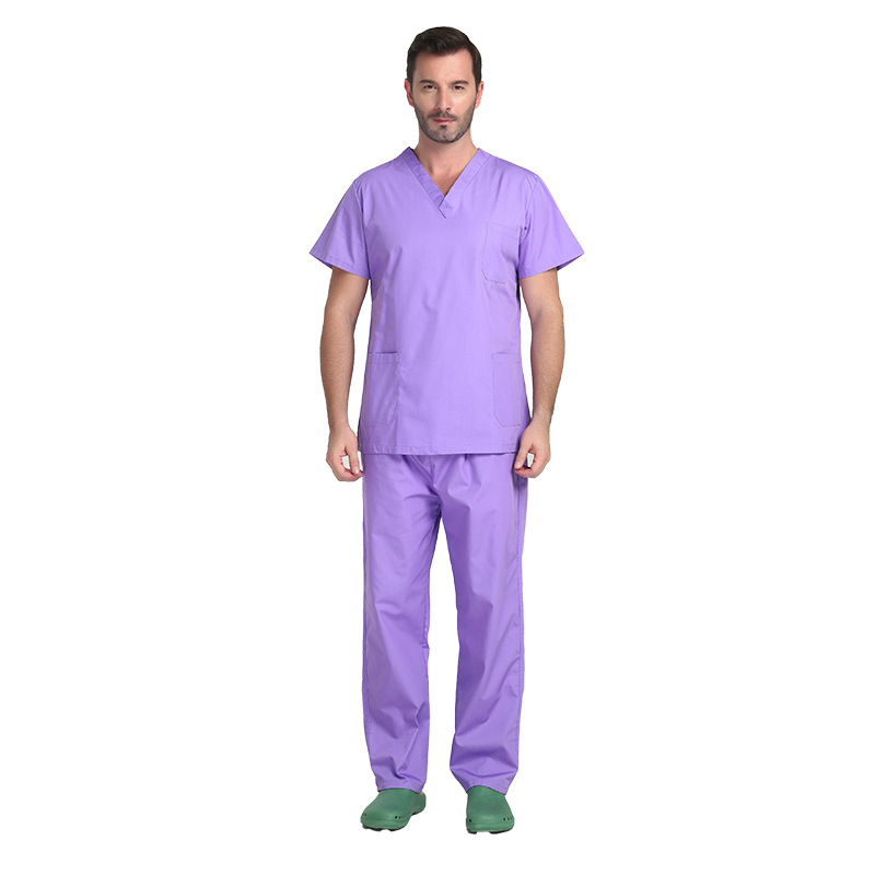 Picture of Hand Washing Clothes Split Suit Surgical Clothes Doctor Nurse Hospital Work Clothes Short-Sleeved Hand Washing Clothes Surgical Clothing Medical