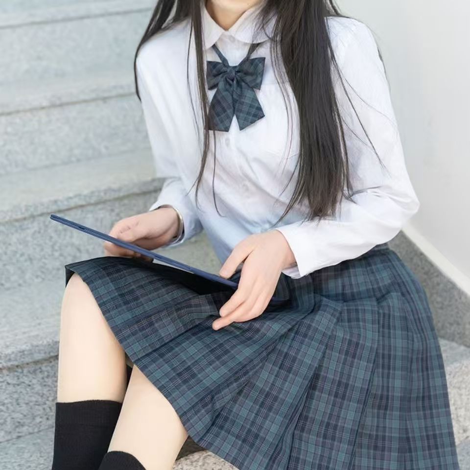 Picture of Vivienne Genuine JK Dress Student Japanese School Long Dress Female Orthodox Short Skirt Japanese JK Uniform
