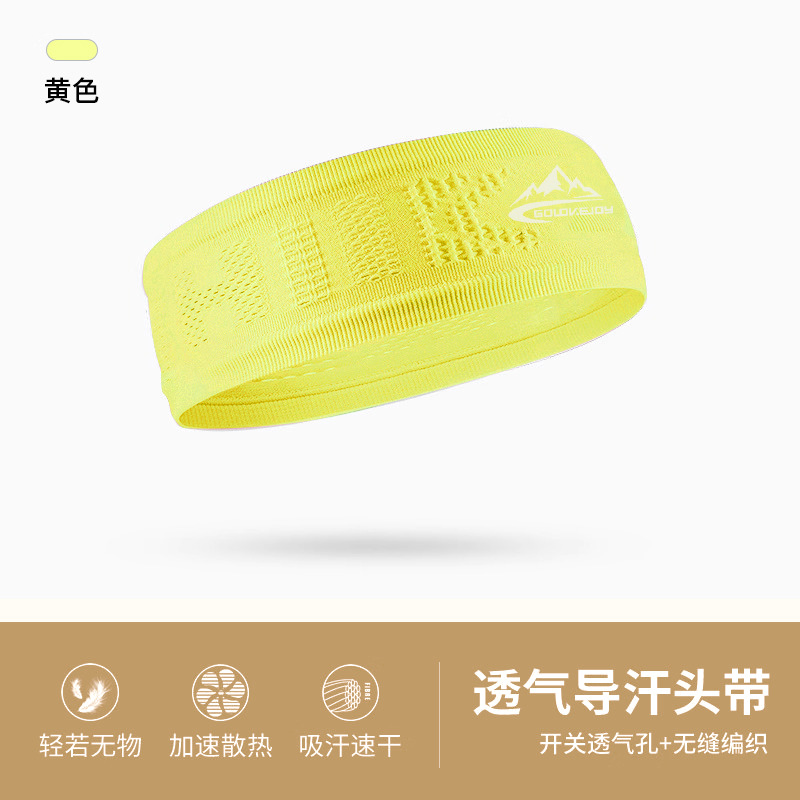 Picture of New Sports Headband for Men and Women Outdoor Running Basketball Fitness Yoga Sweat-Wicking Breathable High-Elastic Hairband Anti-Sweat Band