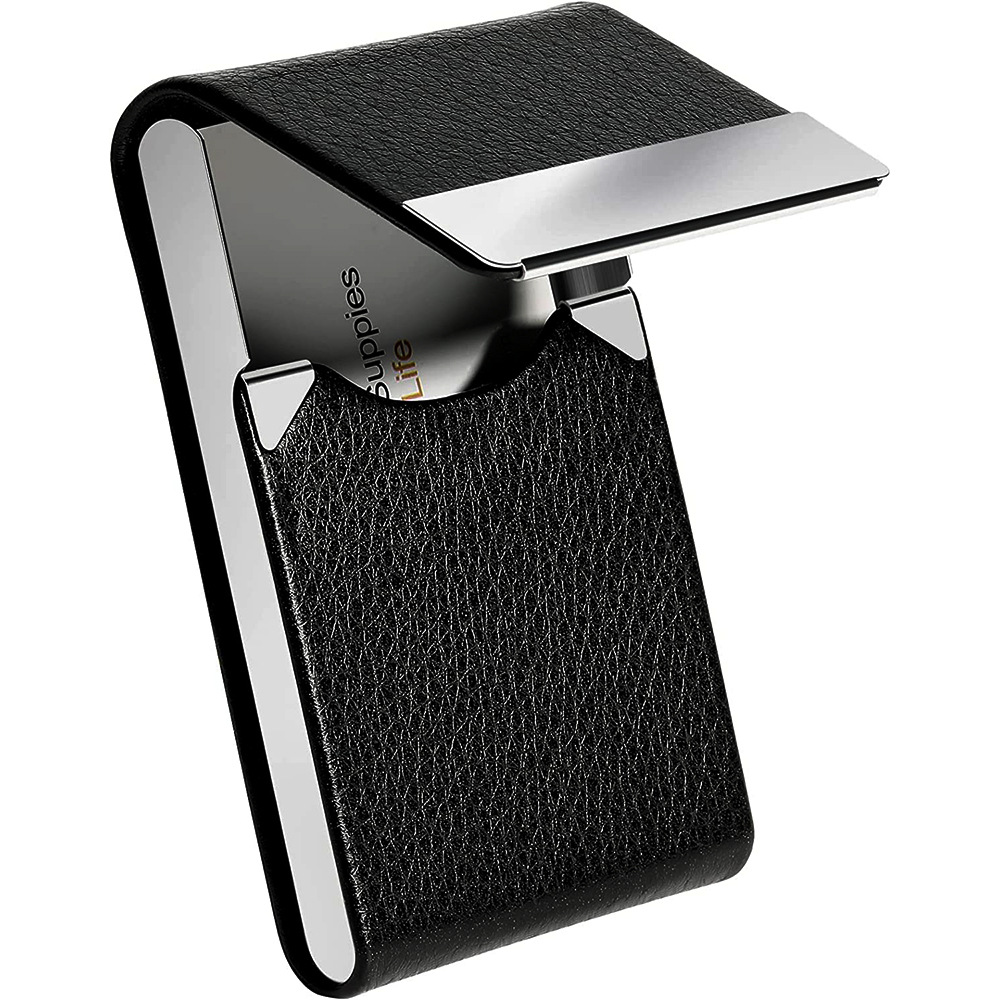 Picture of Amazon Amazon hot PU business card bag business card case Card Case full leather business card case magnetic card holder