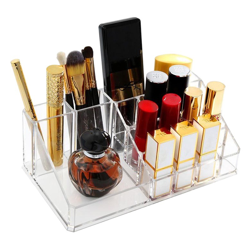 Deck Chalk Brush Box Cosmetic Storage Box Cosmetic Brush Lipstick Storage Rack Transparent Desktop Acrylic Storage Box