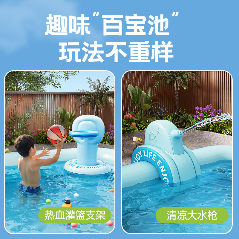 Picture of Swimming Pool Thickened Large Indoor Outdoor One Button Inflatable Swimming Pool Adult Kids Family Swimming Pool Wholesale