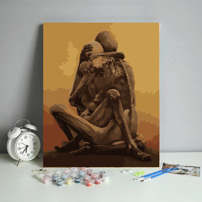 Picture of DIY Digital Oil Painting Factory Human Art Amazon Fba Batch Shopify Cross-Border Foreign Trade Wholesale