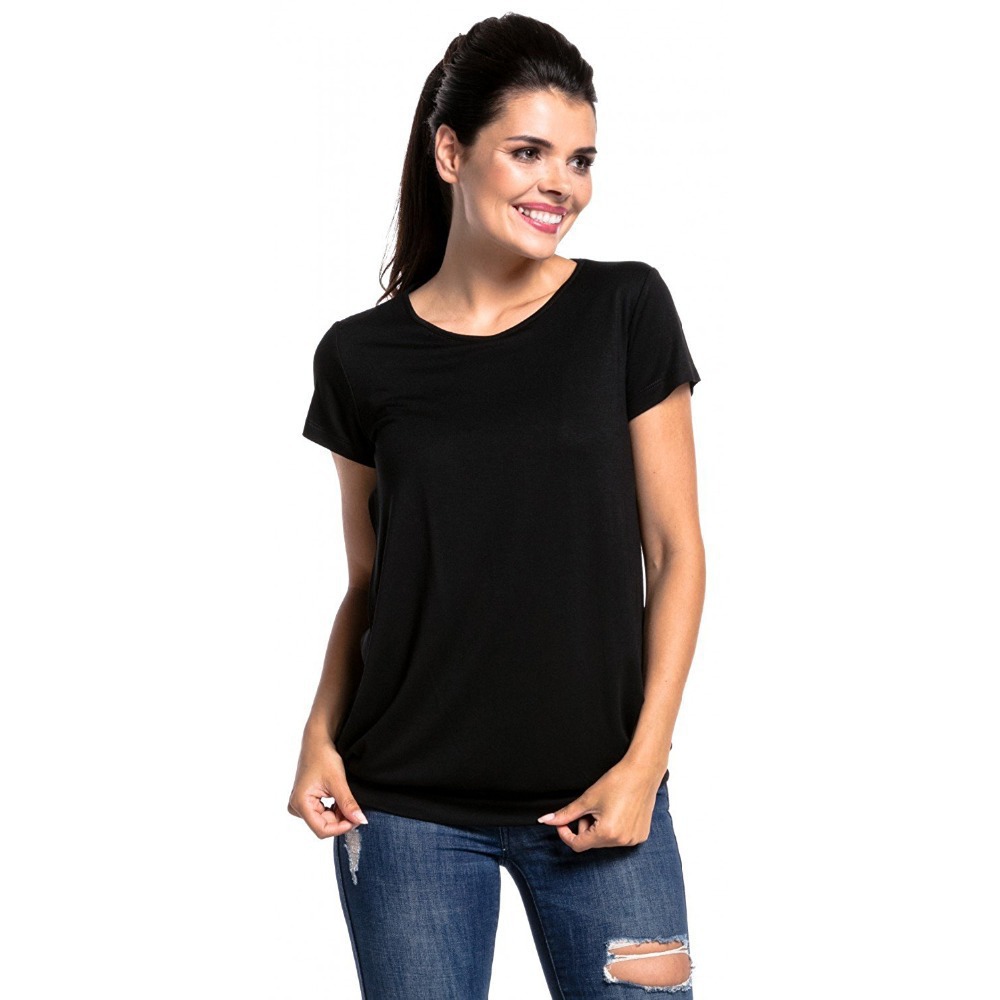 Picture of 2021 Amazon Break Edition Short T-shirt Top eBay European and American New Round Neck Short Sleeve Maternity Fashion Breastfeeding T-shirt