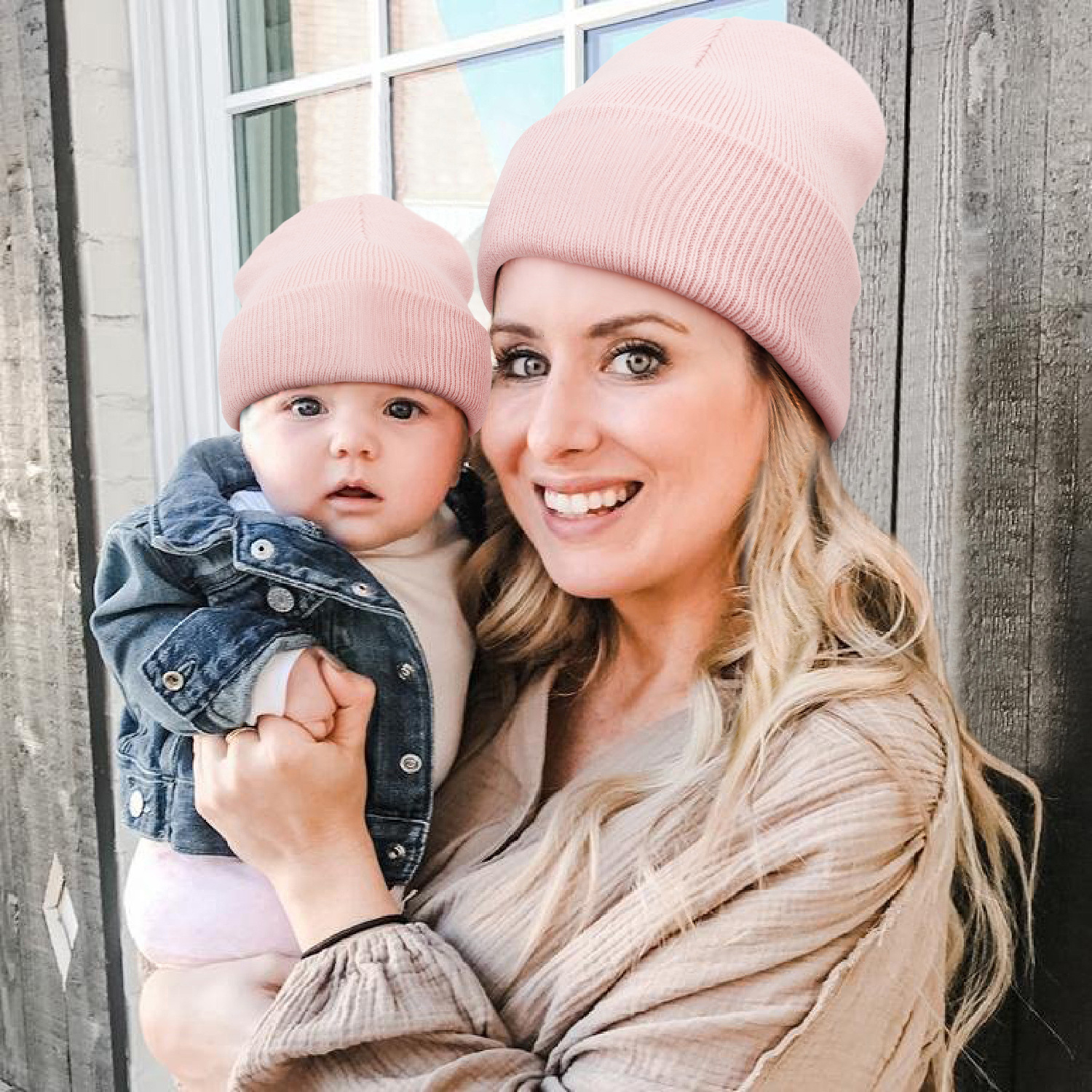 Picture of Factory direct in stock wholesale cross-border foreign trade explosions children adult autumn and winter knitted hat parent-child wool hat