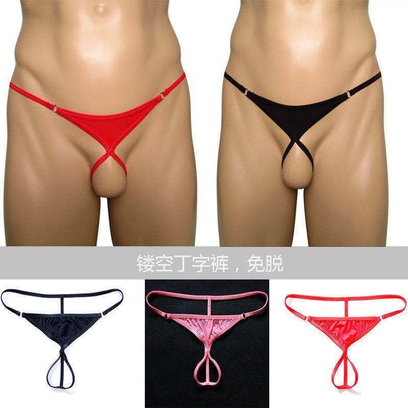 Cross-border men's sexy underwear sexy underwear AliExpress ebay men's briefs thong open T pants