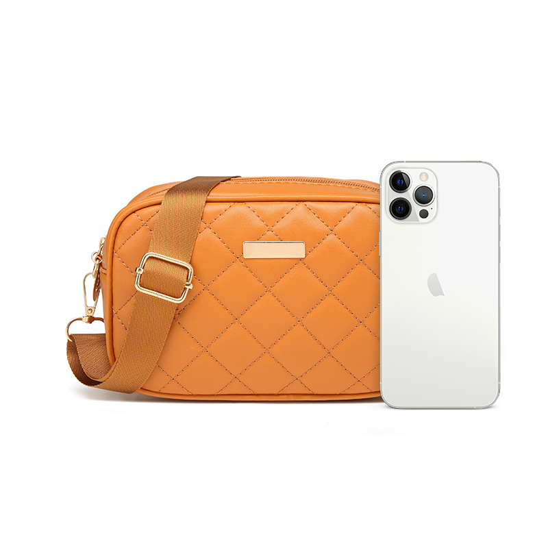 Cross-border exclusive women's bag 2024 new diamond embroidered bag shoulder diagonal women bags foreign trade Southeast Asia