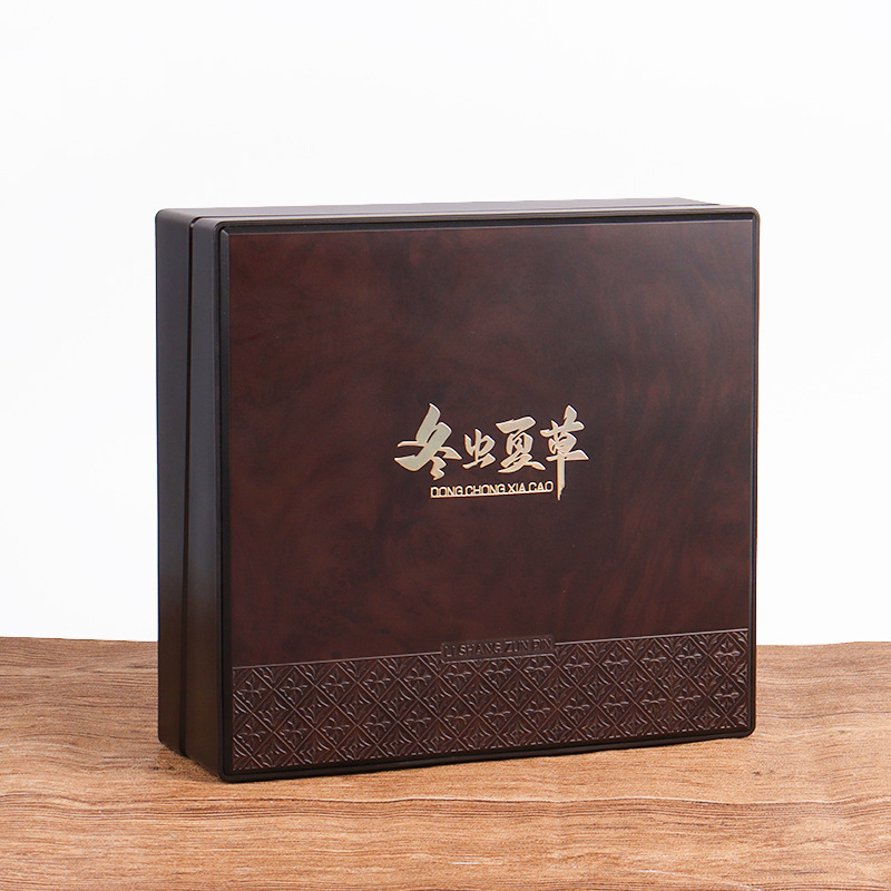 Wooden box Cordyceps sinensis packing box Bird's Nest gift box high-grade walnut Bird's Nest Cordyceps tonic gift box wholesale