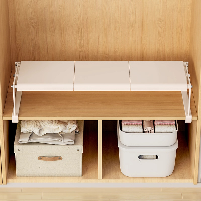 Wardrobe layered partitions, storage artifact cabinets, cabinet retractable storage shelves, wardrobe carbon steel partitions, layered shelves
