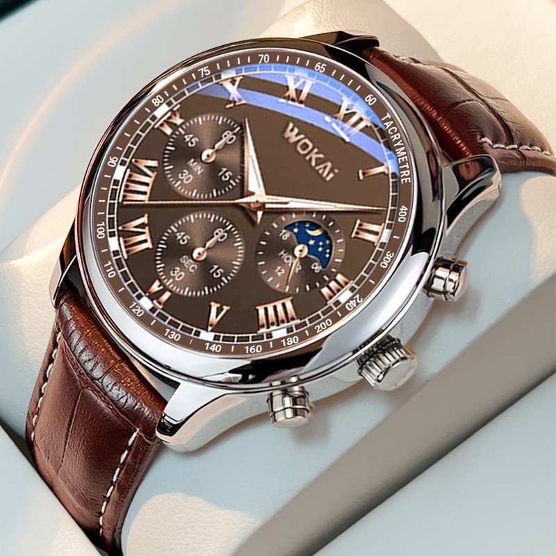 Picture of 2023 New Wokai Business Watch Quartz Sports Watch Casual Belt Men's Watch Men's Watch