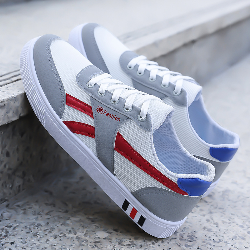Men's Shoes Autumn Leather Waterproof Men's Shoes Trendy Versatile White Shoes Men's New Sneakers Mesh Sports Casual Shoes