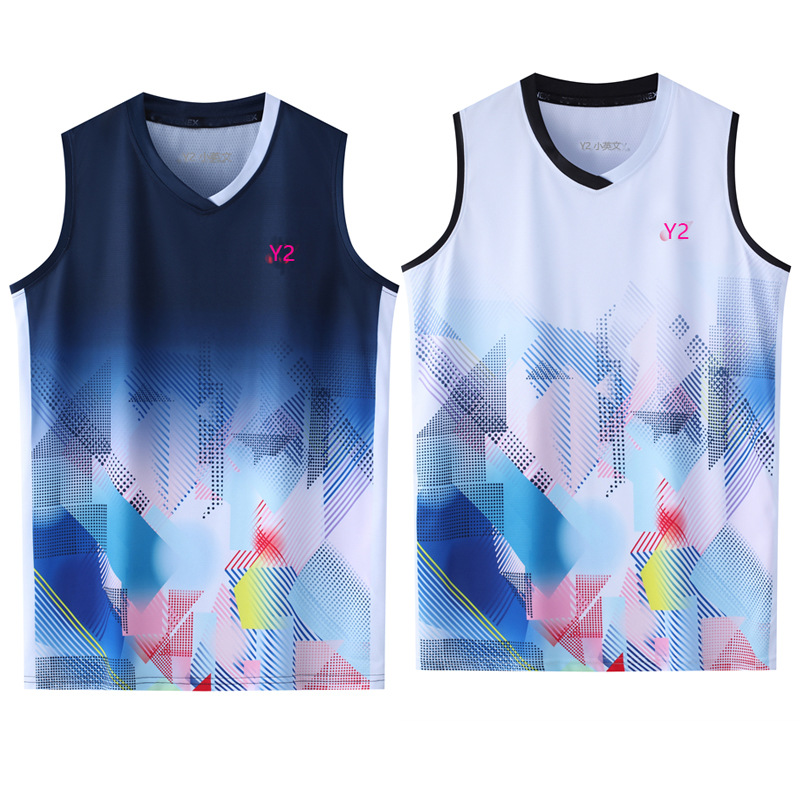 New sleeveless badminton clothing top men's sleeveless quick-drying competition clothing student competition clothing sports vest 23072
