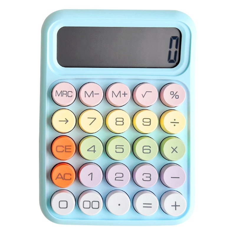 Dopamine Color Calculator College Students Cute Flexible Keyboard Computer Financial Accounting Office Internet Red
