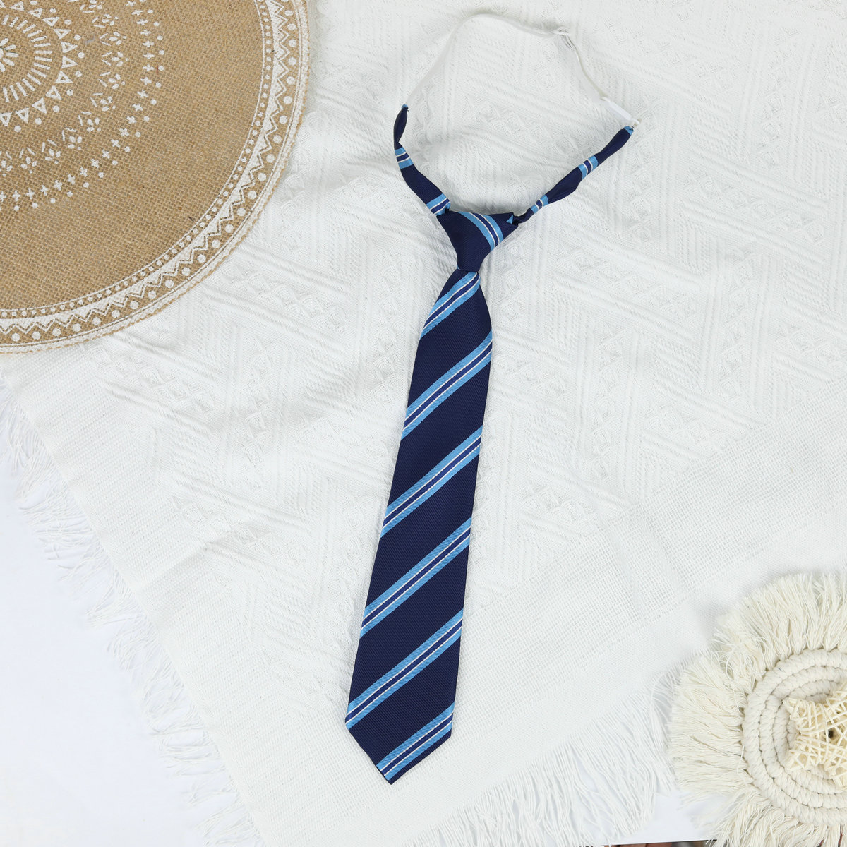 Picture of Jk Japanese Style Uniform Leather-band Free Tie Men's Bow Tie Women's All-match School Style Daily Striped Simple School Uniform