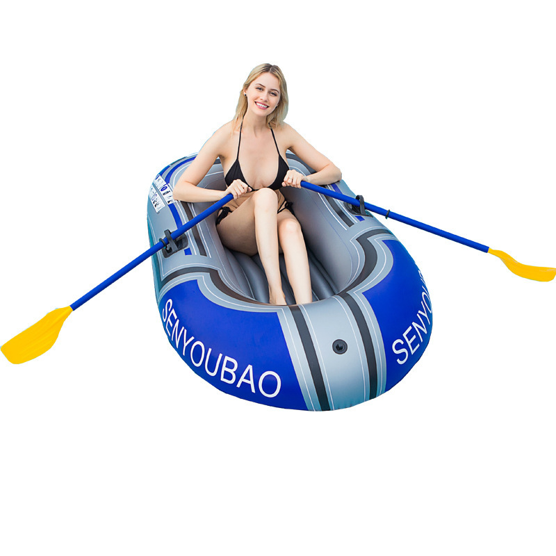Picture of New PVC material kayak rubber boat thick folding assault boat thickened one inflatable fishing boat