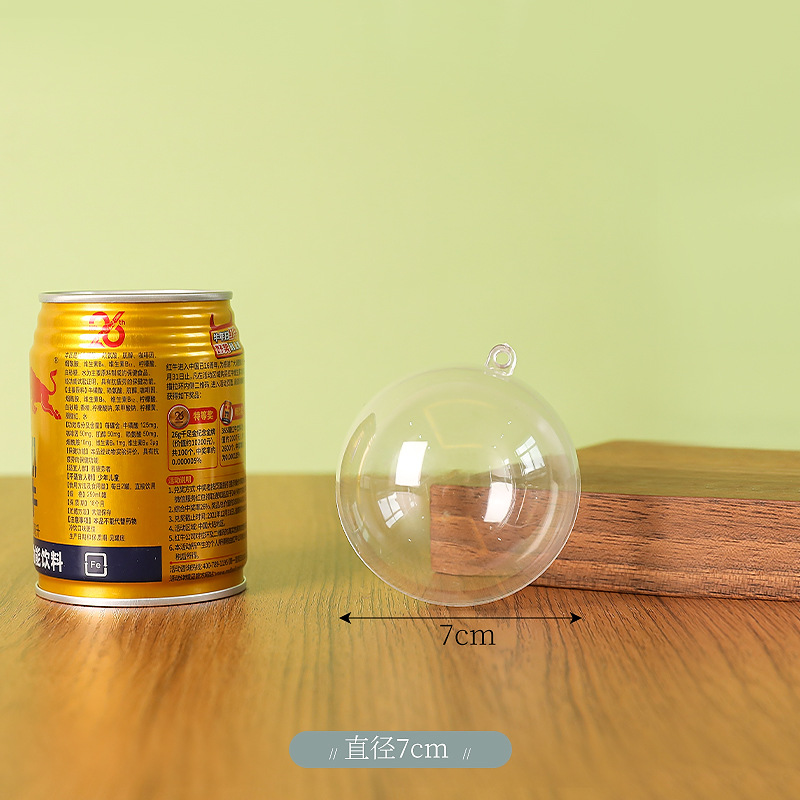 Picture of 3-20Cmps Hollow Plastic Transparent Ball Shopping Mall Festive Creative Christmas Ball Wedding Decoration Ball