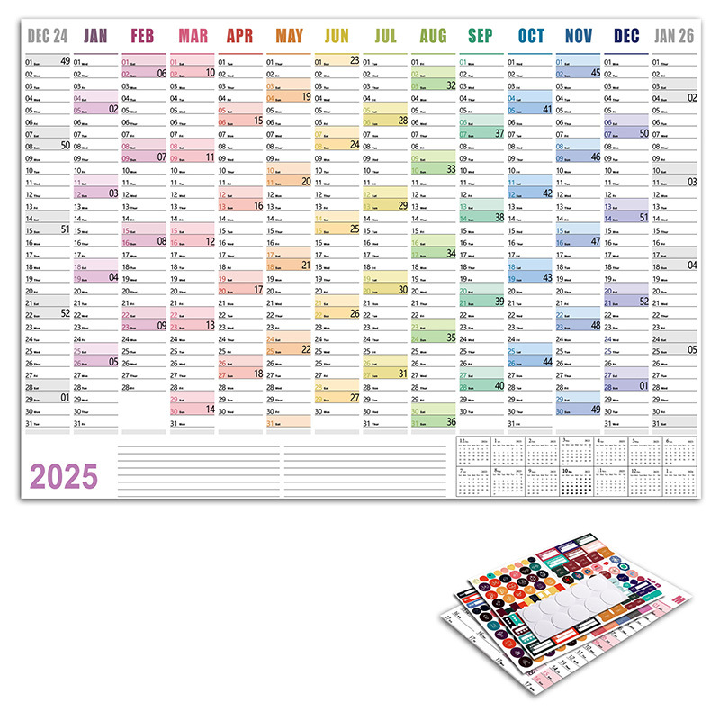 Picture of 2026 Full Year English Edition Desk Calendar Korean Version Desktop Wall Calendar Creative Simple Planner Amazon