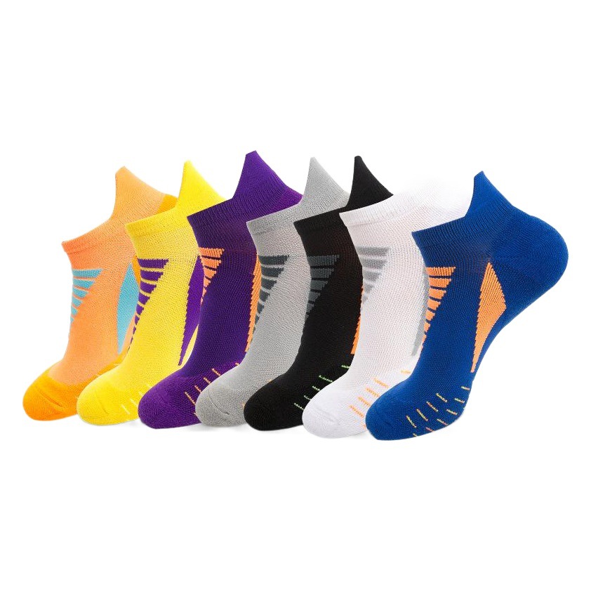 Spring and Summer New Running Socks, Professional Sports Socks, Quick-Drying, Outdoor Basketball Socks, Short-Tube Shallow Mouth Fitness Boat Socks