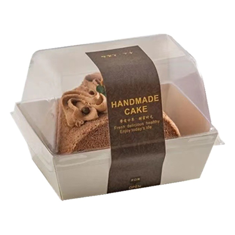Sandwich Swiss Roll Packaging Box Mousse Cake Box Portable Meat Loose Roll West Point Box Full Transparent Packaging Box