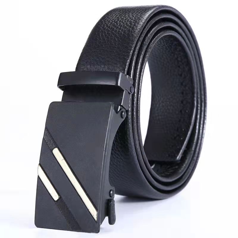 Picture of Men's belt automatic buckle litchi pattern belt business gift online shop clothing accessories gift pants belt factory wholesale