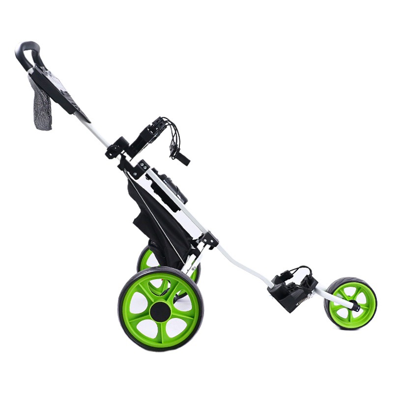 Cross-border Hot-selling Golf Trolley Three-wheeled Portable Foldable Detachable Trolley Aluminum Trolley Golf Trolley