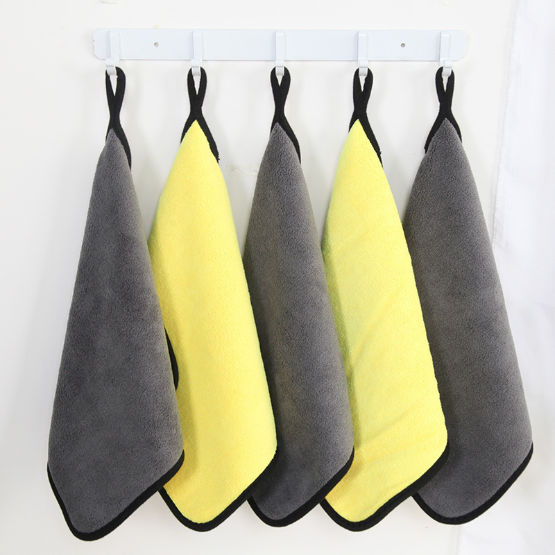 Picture of Double-Sided Thickened Car Wash Towel, Fine Fiber, Soft, Absorbent, Cleaning Cloth That Does Not Damage Car Paint, Car Wiping Towel, Car Wash Towel