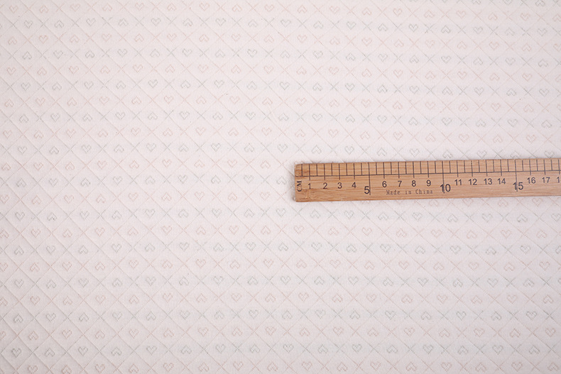 Picture of 40S color cotton jacquard air layer color cotton quilted knitted fabric spring and autumn sleeping bag underwear baby quilt fabric