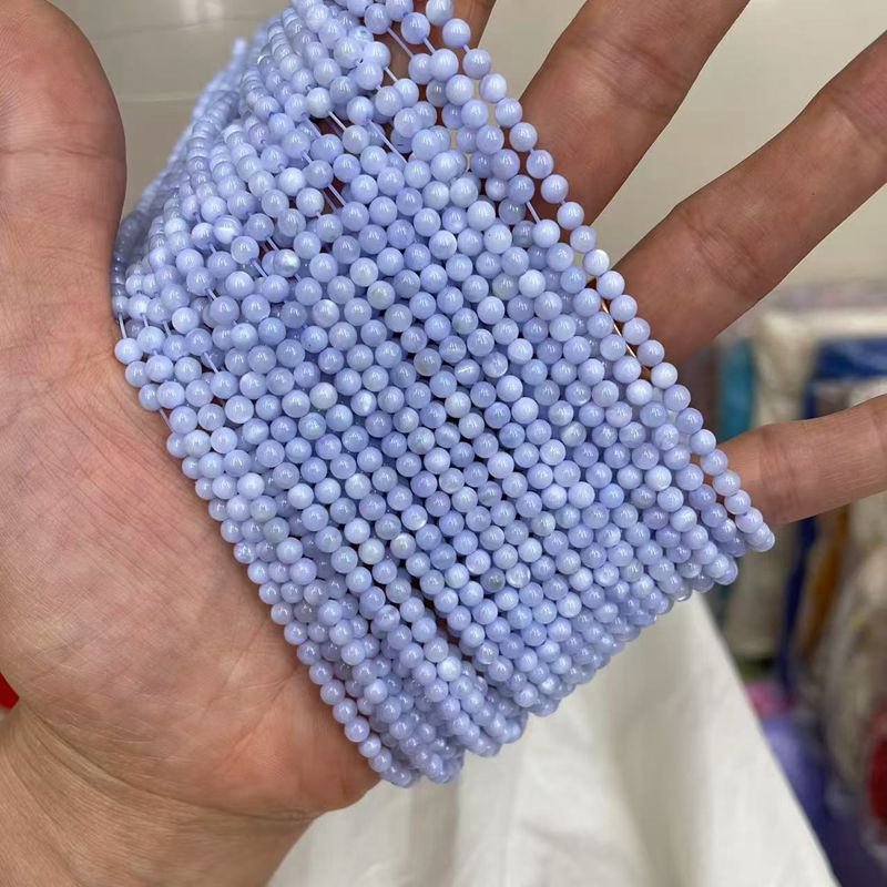 Picture of 3mm Natural Freshwater Shell Beads Round Beads Colorful DIY Jewelry Accessories Hairpin Shell Beads Bracelet Necklace Clavicle Chain Beads