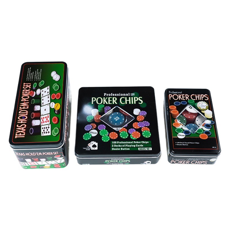 Texas Hold 'em Baccarat 21 suit 200 digital denomination chips with tablecloth Zhuang code iron boxed wholesale